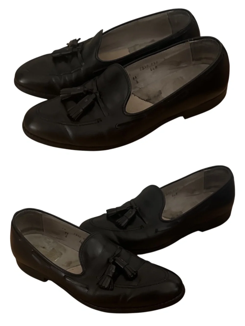 Rare Vtg Alden Penny Loafers Shoes Mens 10 AA/B Black Cordovan Leather Tassel